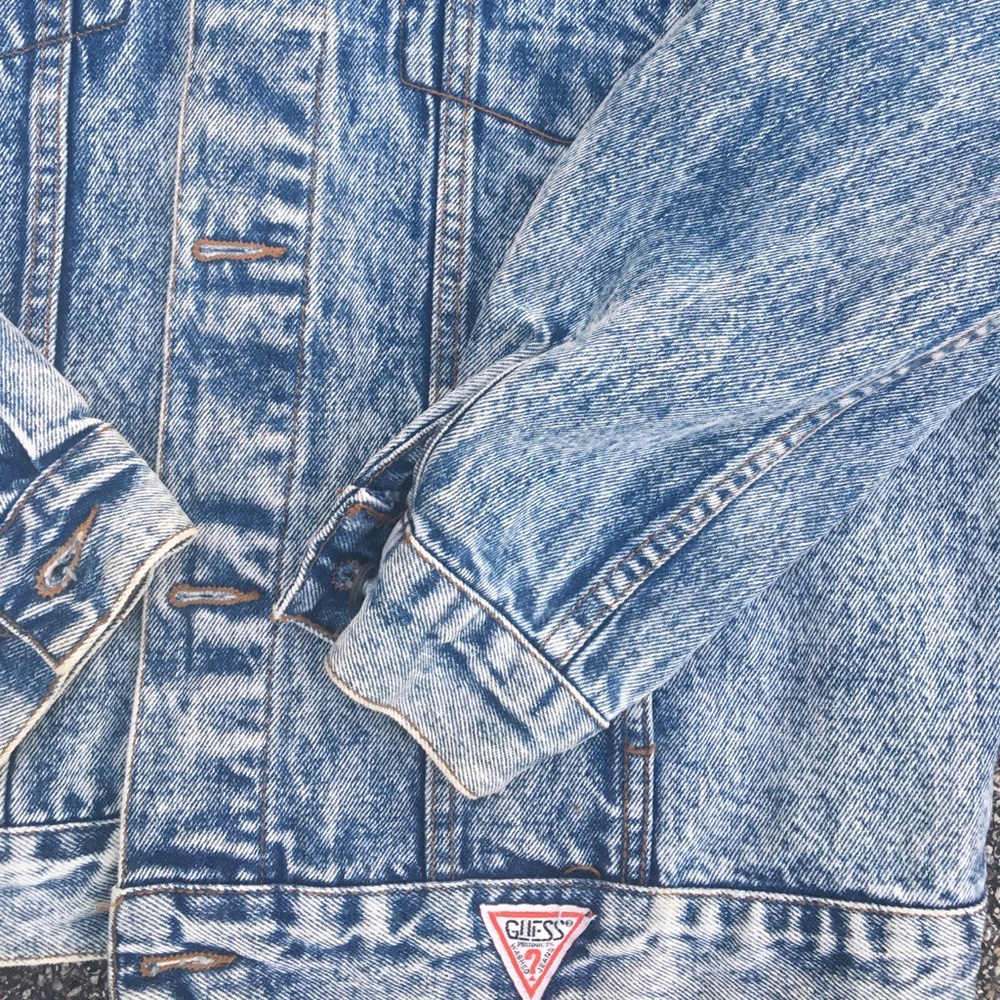 Vintage GUESS Georges Marciano Jean Jacket SZ XL - Picture 2 of 4